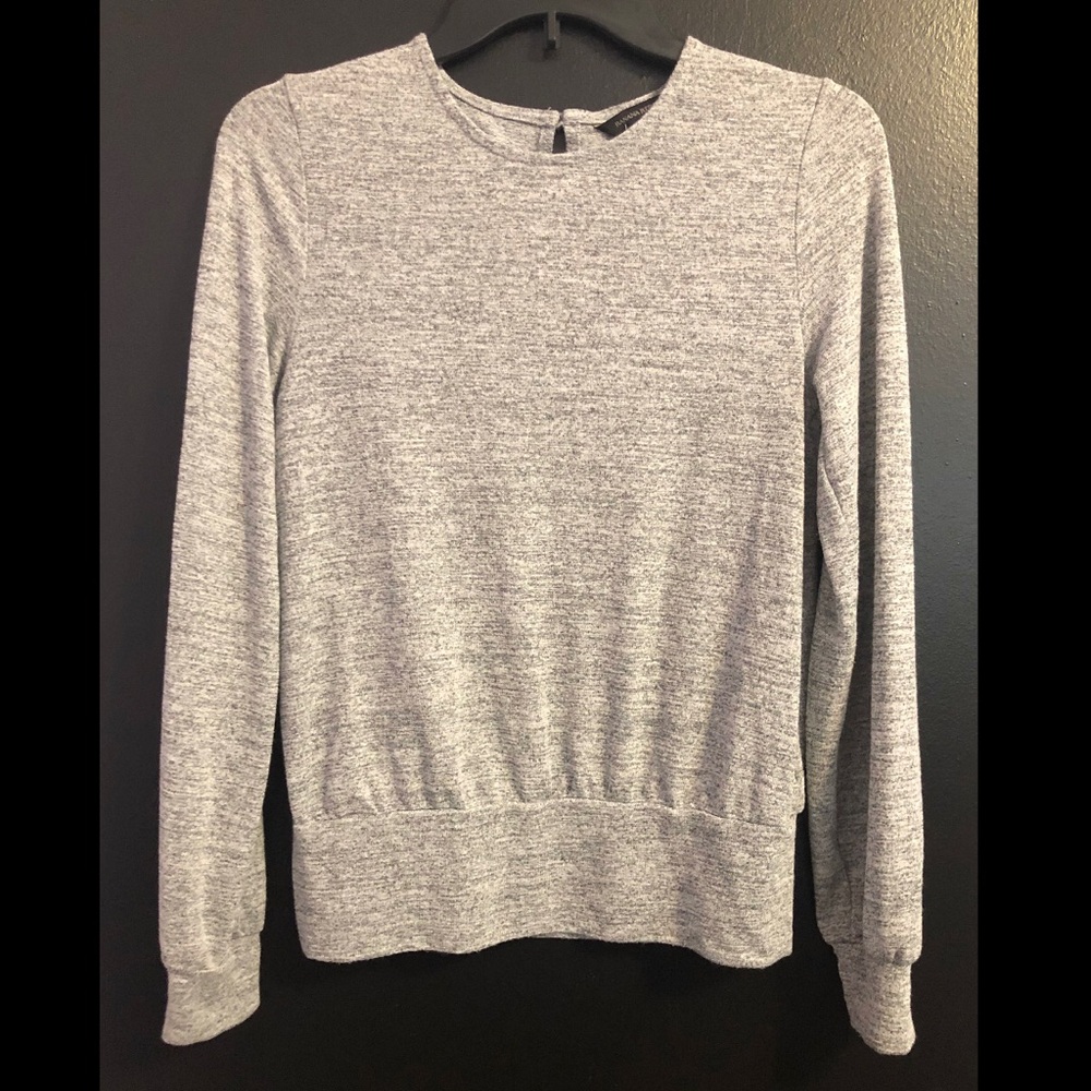 Banana Republic Light Gray Crewneck Pullover